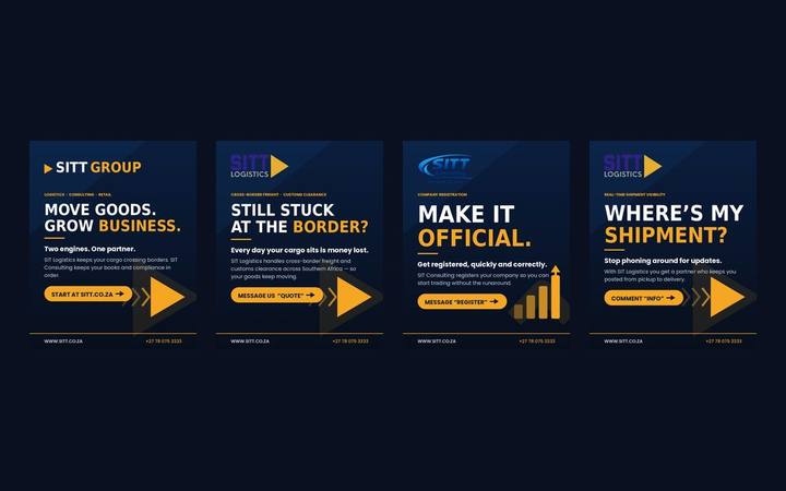 The SITT Group homepage as built by in3Days Africa